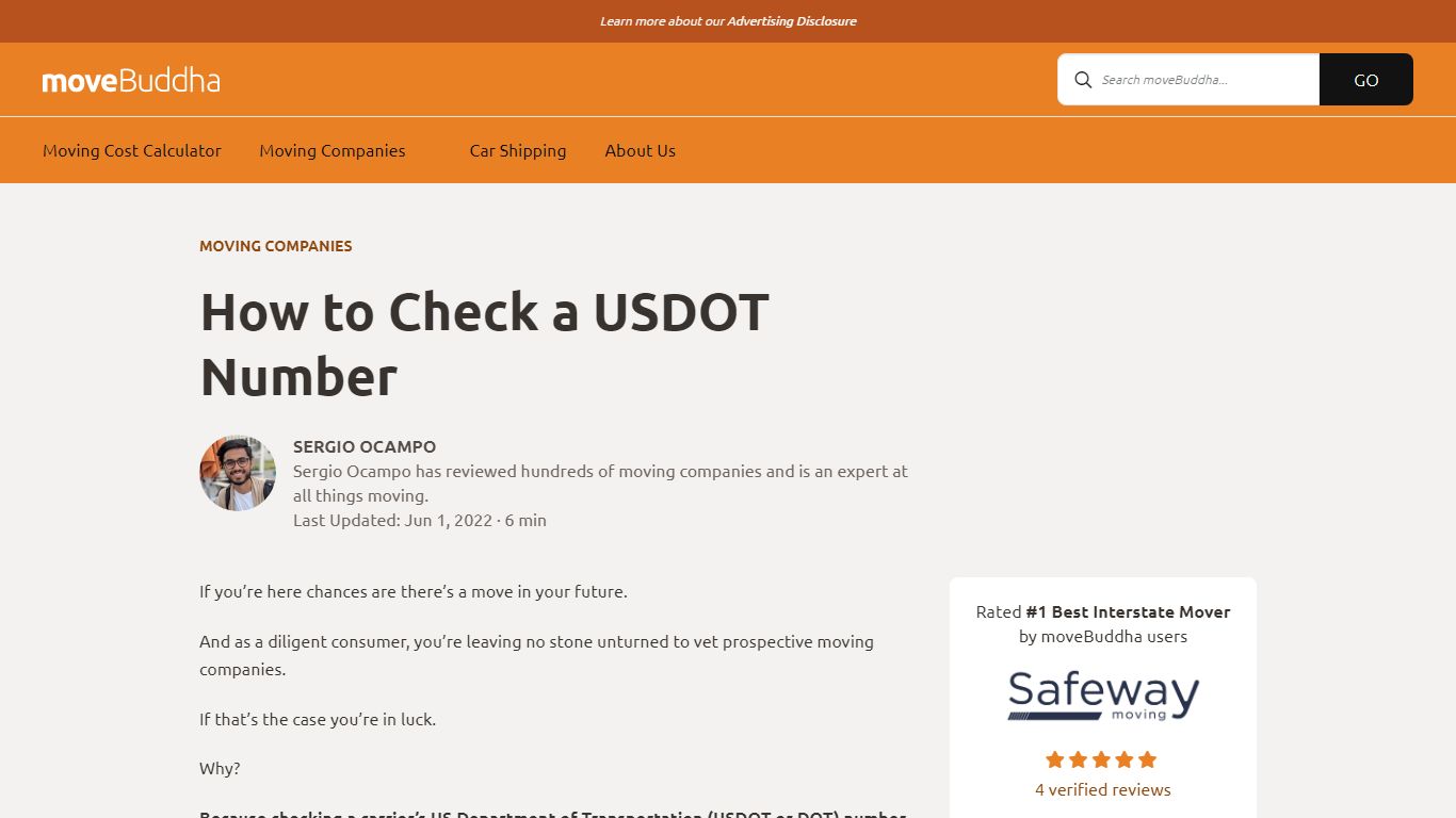 This is How to Look Up a USDOT Number - moveBuddha